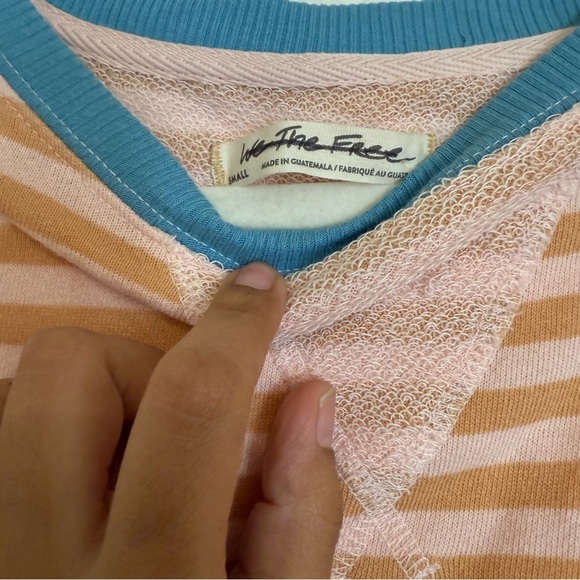 NWOT Free People Womens Classic Striped Crew Latte Combo - Picture 12 of 16